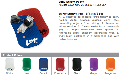 jelly sticky pad