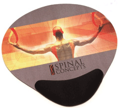 Dye Sublimated Cloth Top Mousepad Combo